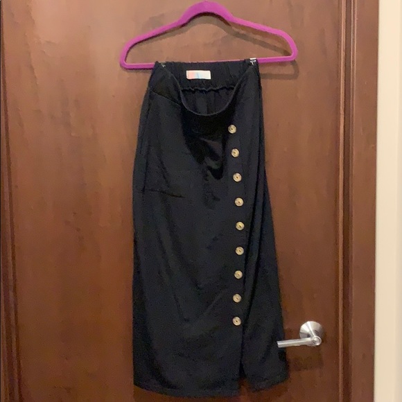 Free People: All You Need Skirt, Black, S - Picture 2 of 4